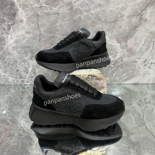 

2023 fashion sneakers dress shoes women mens shoes studded shoe genuine leather trainers size34-46 xsd221142, Black