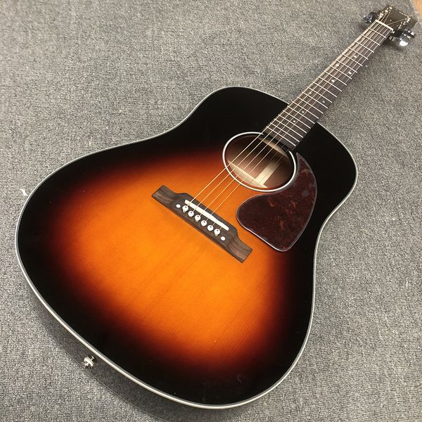 

custom guitar, solid spruce rosewood fingerboard, mahogany sides and back, 41-inch high-quality acoustic guitar,