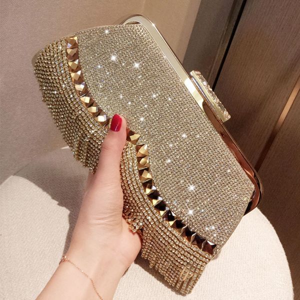 

evening bags yoreai fashion diamond clutch women's evening bags bling day clutches gold wedding purse female handbag shoulder package 2
