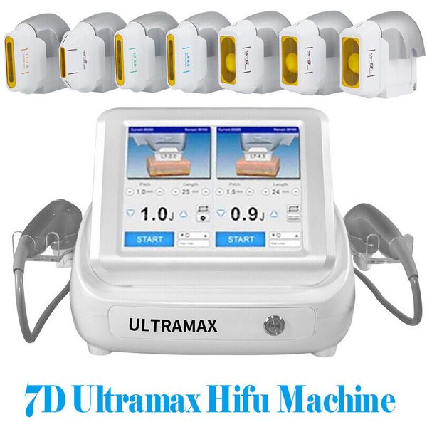 

portable 2 handle dual control ultramax 7d hifu face body slimming machine