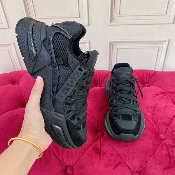 

luxury brand designer men women casual shoes track triple white black sneakers leather trainer nylon printed platform trainers paris shoes 0