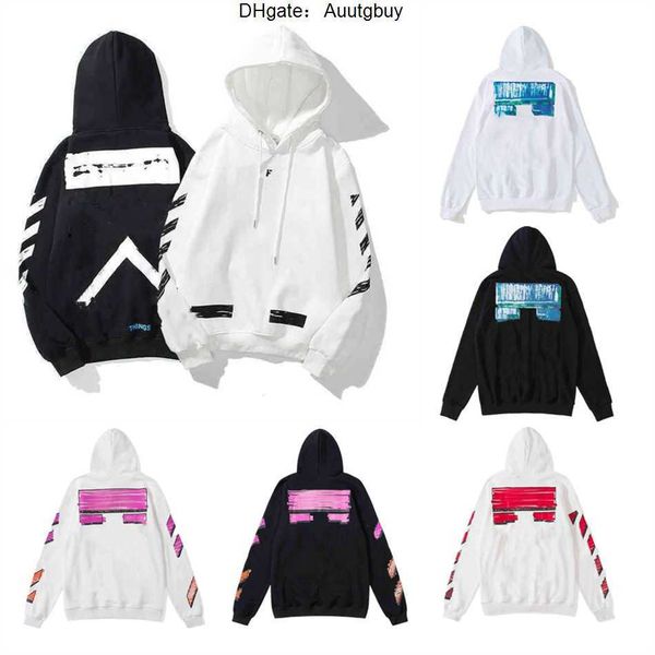 

fashion men's sweatshirts good fabric loose off men designer hoodies galery streetwear pullover lanv long sleeve sweaters women white, Black