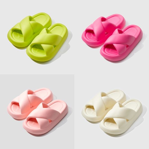 

platform slippers outdoor foam sliders women indoor home slippers sandals fashion trend shoes pink white black anti-slip low womens beach ba