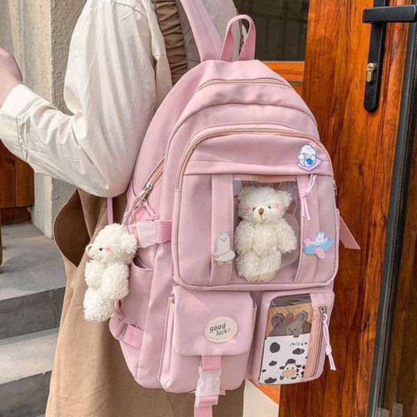 

backpack teenagers backpacks for girls school bags women multipocket bag large capacity backpack mochila feminina kawaii bags 020723h