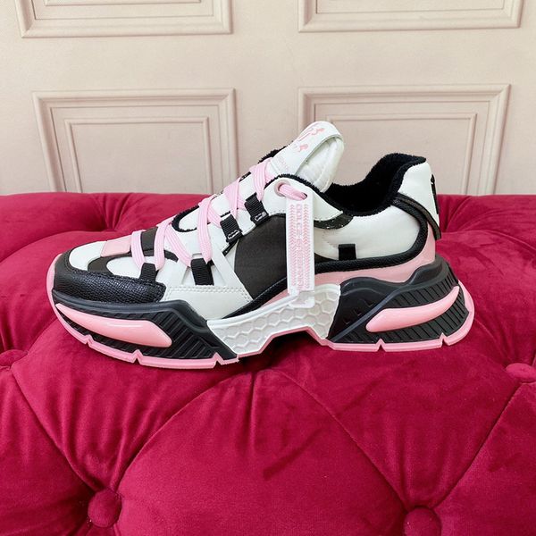 

designer luxury sneakers women casual shoes boots summer fashion classic party leather calfskin shoe 0206y, Black