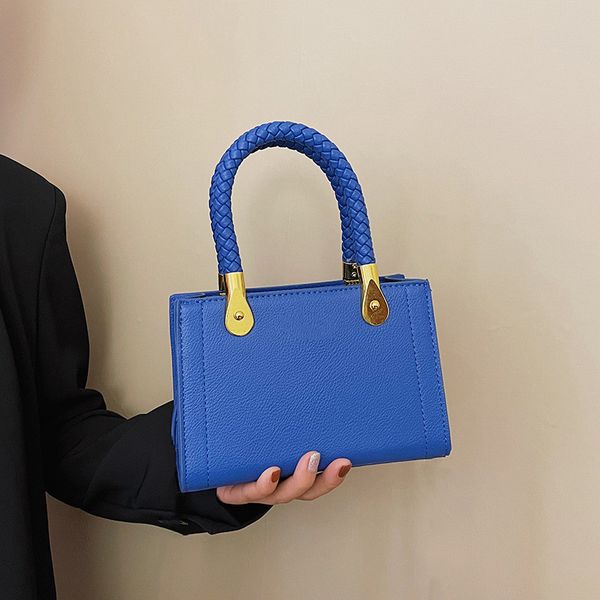 

designer bag totes bags messenger bag for women pu lychee pattern handbags fashion woven portable square handbag purse single shoulder walle