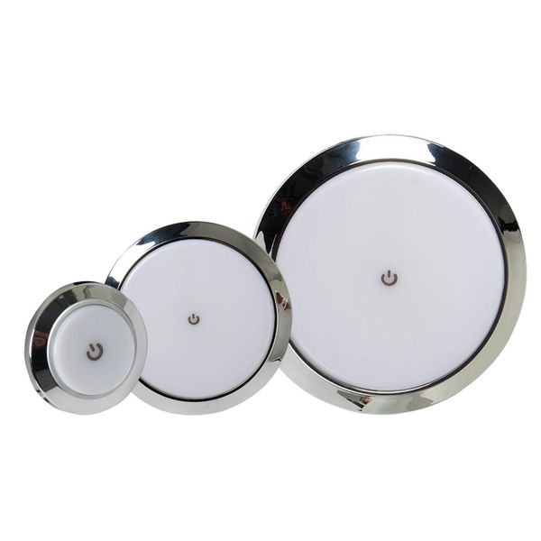 

ch led 24v 12v caravan light surface mount ultra thin roof ceiling lamp cabin downlight 7/14/18cm round dome lighting for camper van marine