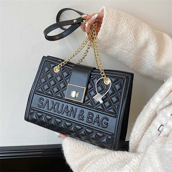 

designer handbag store 60% off textured women's commuting chain shoulder women's 2023 new versatile fashion tote bag