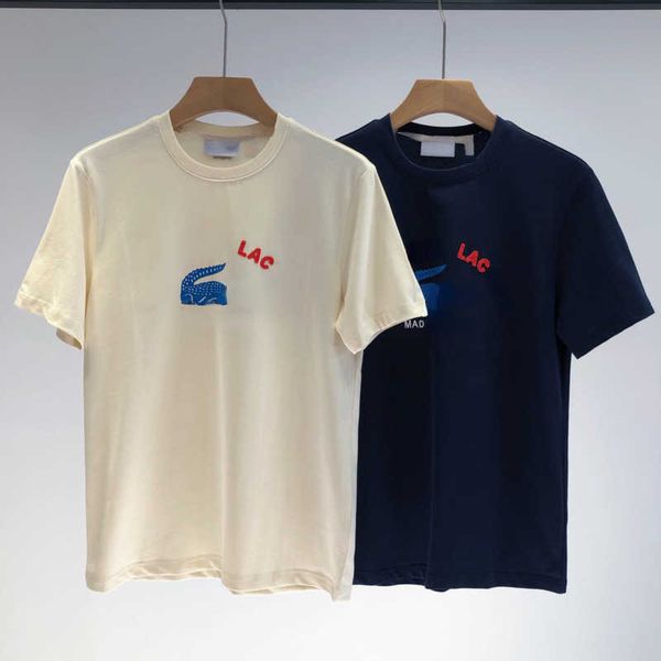 

cotton t shirt hoodie designer sweatshirt chest letter print round neck short-sleeved pullover luxury t-shirts embroidery sweater mens and w, White;black