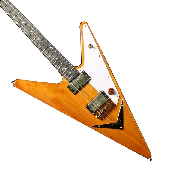 

lvyspecial shape electric guitar string thru body hh pickups gold hardware