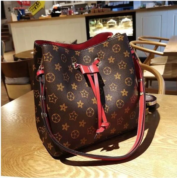 

2023 women leather neonoe bucket shoulder bags designers handbags purse female messenger bag tote fashion crossbody bag m44022 m44887