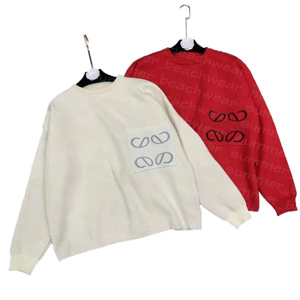 

luxury knits winter pullover knitwear long sleeve knitted hoodie women designer sweater, White