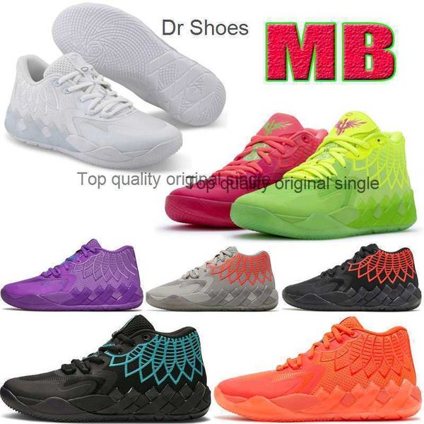 

basketball shoes sport shoe trainner sneakers city black red grey lamelo ball mb1 rick morty men lo for sale queen