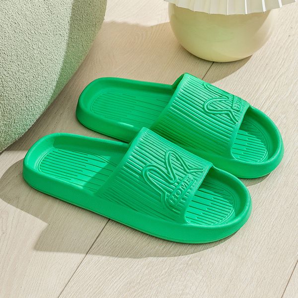 

home sandals and slippers summer indoor light soft bottom bathroom bath slides lovers beach shoes black white yellow mules green