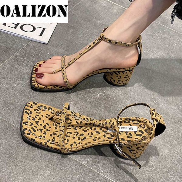 

sandals leopard rome women sandals chunky shoes 2022 summer new designer pumps women shoes mujer slides party dress ladies zapatos g230207, Black