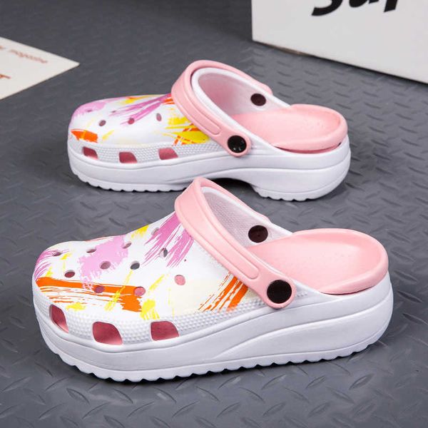 

sandals summer fashion clogs women sandals 2023 platform garden casual slippers women beach eva slippers sandalias de mujer j230207, Black