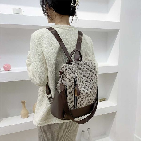 

designer handbag store 60% off designer double shoulder new leisure backpack versatile fashion dual-purpose simple large capacity women&#039