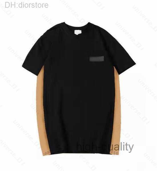 

2023 burfashion t shirts mens designers t-shirts tees apparel man s casual chest letter shirt luxurys clothing street shorts sleevezzfw, White;black