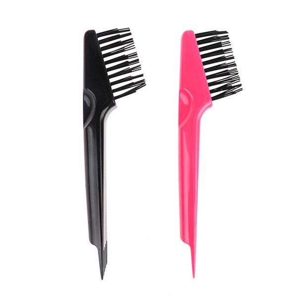 

1pcs wooden plastic comb cleaner delicate cleaning removable hair brush comb cleaner tool handle embeded tool, Silver