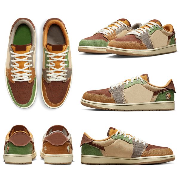 

basketball shoes 1 low og x zion williamson voodoo men women 1s fashion mens trainers sports sneakers size 36-47