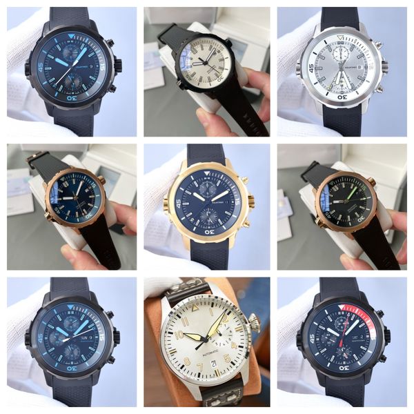 

montre de luxe mens watches 44mm automatic movement steel case luxury watch wristwatches waterproof, Slivery;brown