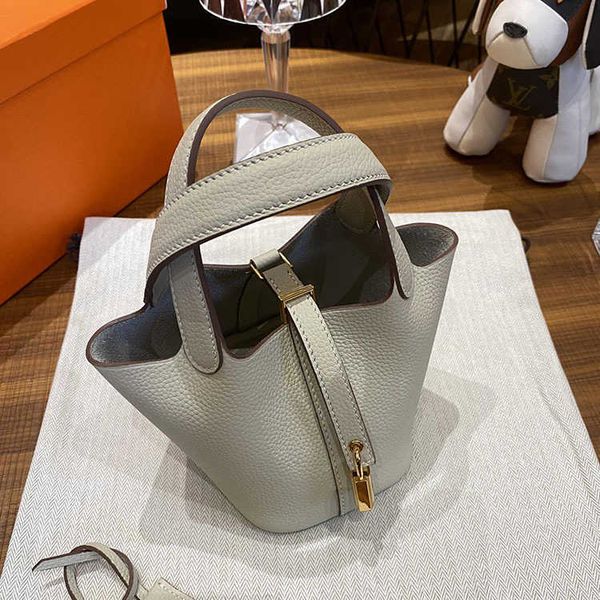 

designer herme bags for women gaoding hand-stitched wax thread 14 mini vegetable basket togo cowhide bucke