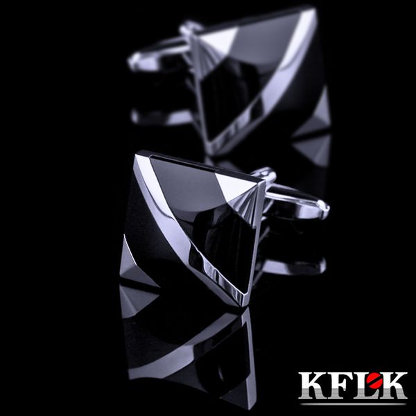 

cuff links kflk jewelry fashion shirt cufflinks for mens brand cuff buttons cuff link black gemelos abotoaduras guests 230807, Silver
