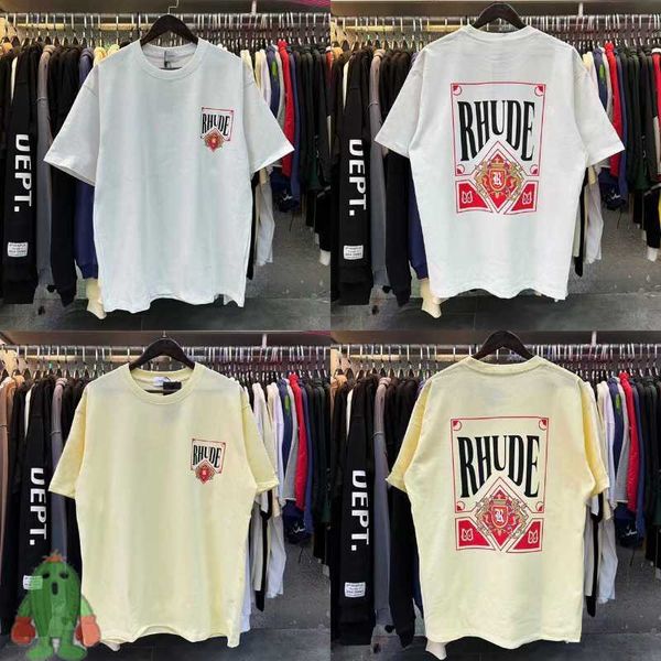 

men's t-shirts burgundy card print tshirt men women 100 cotton t shirt j230208, White;black