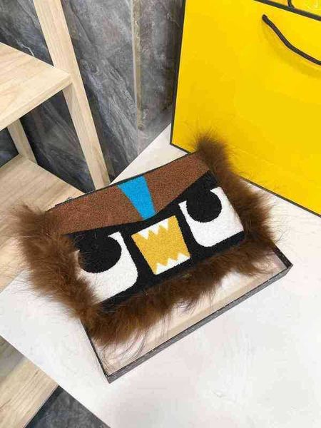 

fbag evening bag shoulder bag women s mobile phone mini shopping clutch brand designer cute furry coin fashion messenger for girl 1127