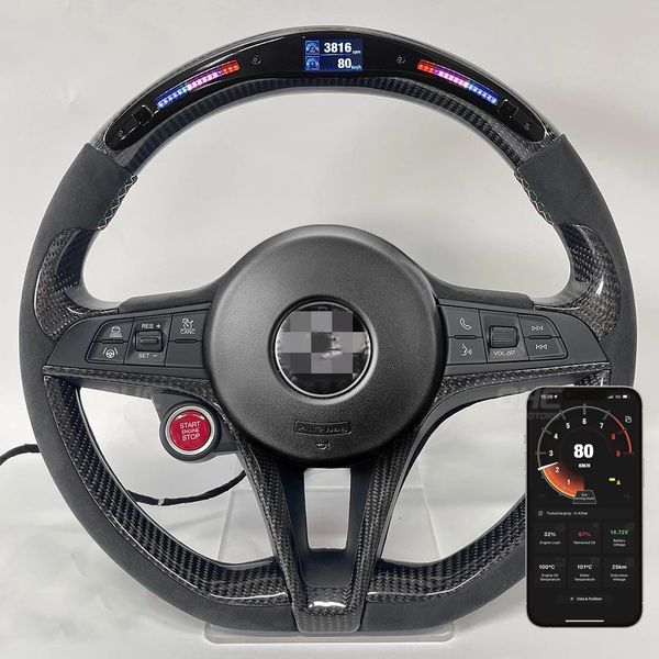 

automobile carbon fiber steering wheels for alfa romeo racing wheel customized