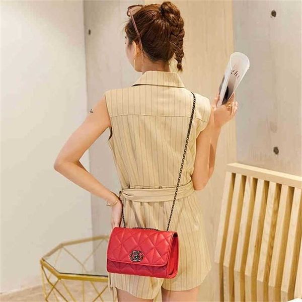 

20% off handbag 2023 new bag trend female chain korean lock small square