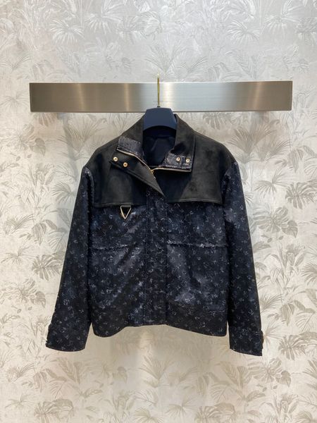 

women's jackets designer fashion pocket patchwork 2023 new spring turn down collar long sleeve coat for women outwear s6vq, Black;brown