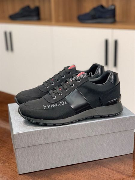 

2023 designer luxury technical fabric platform sneaker military casual shoes trainers sneakers size38-46, Black
