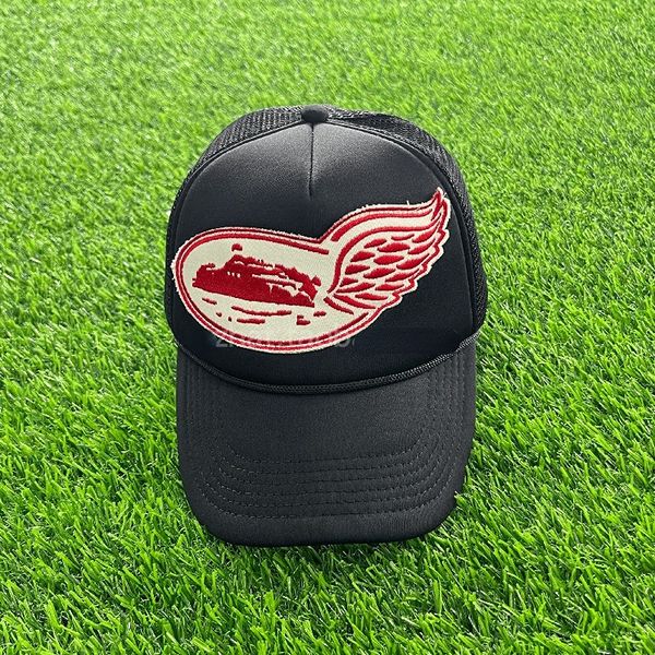 

latest style trucker caps printed ball caps sunscreen hats fashion hip hop hat with, Blue;gray