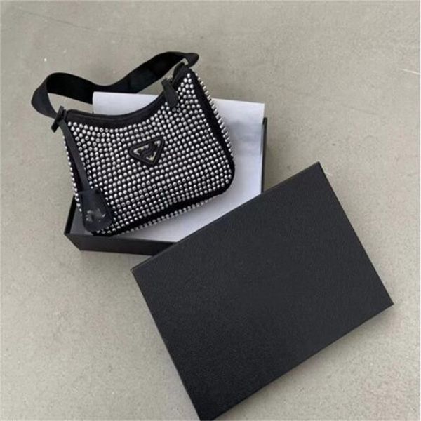 

all-over diamond armpit bag women fashion handbag designer crossbody bags classic pattern retro shiny