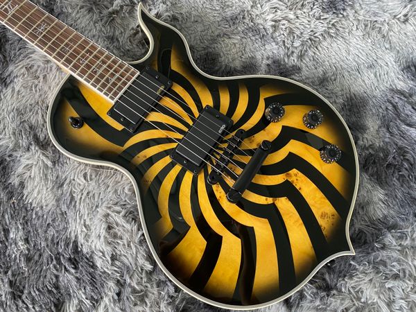 

oem electic guitar wylde audio zakk stains grain maple black hardware abr-1 bridge l p2616