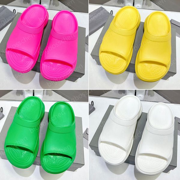 

beach slippers ladies summer skateboard sandals designer co-branded models fashion outdoor indoor sports shoes lazy eva rubber thick bottom, Black