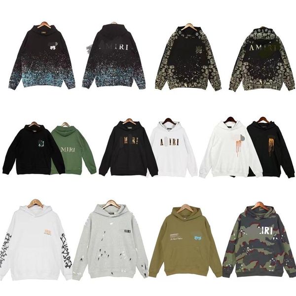 

2023 winter classic letter men hoodie pullover sweatshirt long sleeve logo round neck hooded mens woman loose, Black