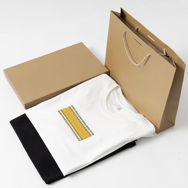 

22ss classic signed jointly men's t-shirts week3 box letter printed tee summer simple solid color short sleeve fashion casual breathabl, White;black
