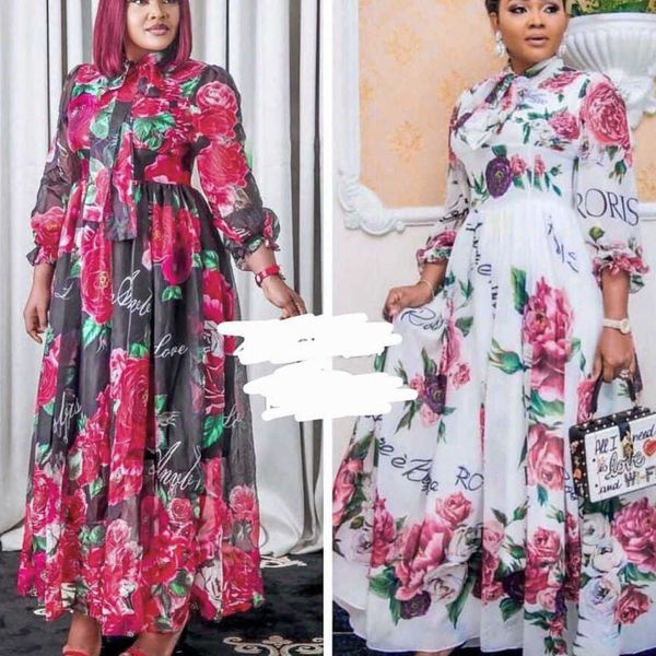 

casual dresses summer new clothing women's chiffon printed 0111, Black;gray