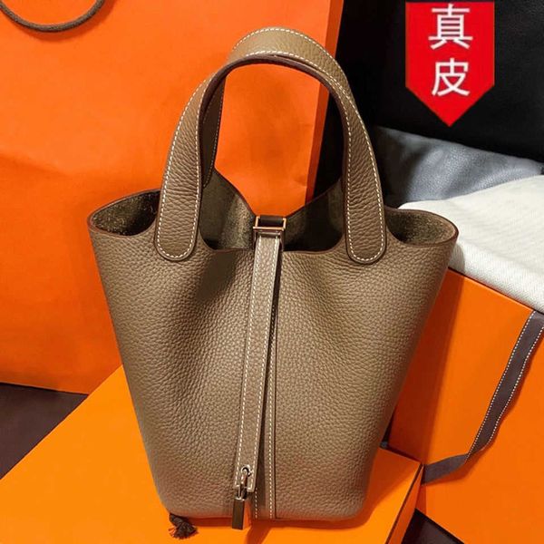 

designer herme shoulder bags for women online outlet hong kong leather h home vegetable basket 2023 new portab
