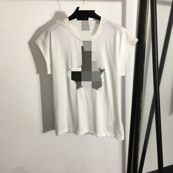 

203 2023 spring summer women sweater t shirt short sleeve crew neck white striped pullover womens meiyi, White;black