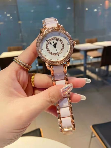 

high-quality models fashion versatile clothes quartz silent women's watch 32mm casual clock luxury waterproof women's watch gift, Slivery;golden