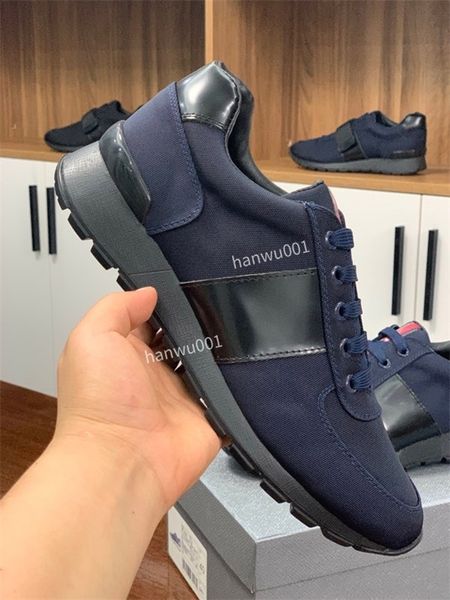 

2023 designer luxury dress shoes technical fabric platform sneaker military casual shoes trainers sneakers size38-46, Black