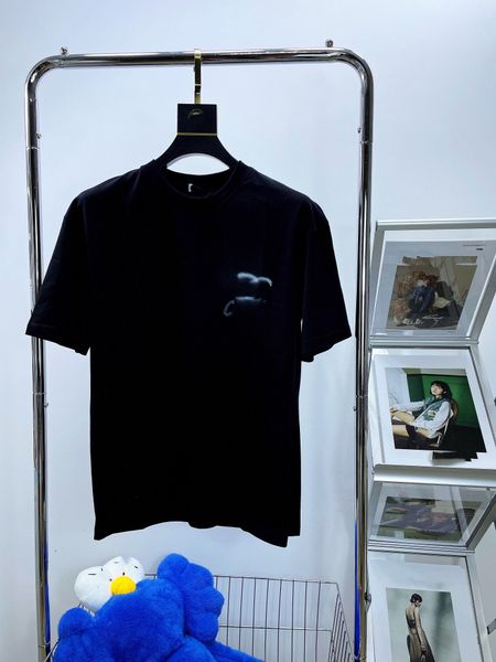 

men's t-shirts fashion men's t-shirt 2023 channel new cotton soft anti-wrinkle retro decorative printing letters casual student lo, White;black