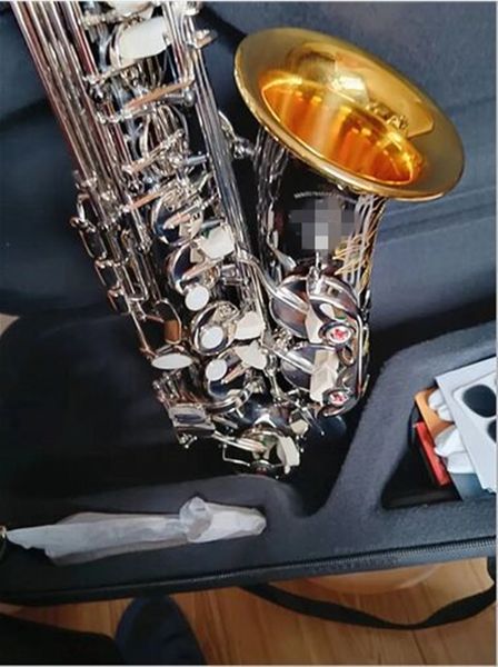 

newly high-end professional alto saxophone mark vi model black nickel silver key e flat saxophone eb sax musical instrument with mouthpiece