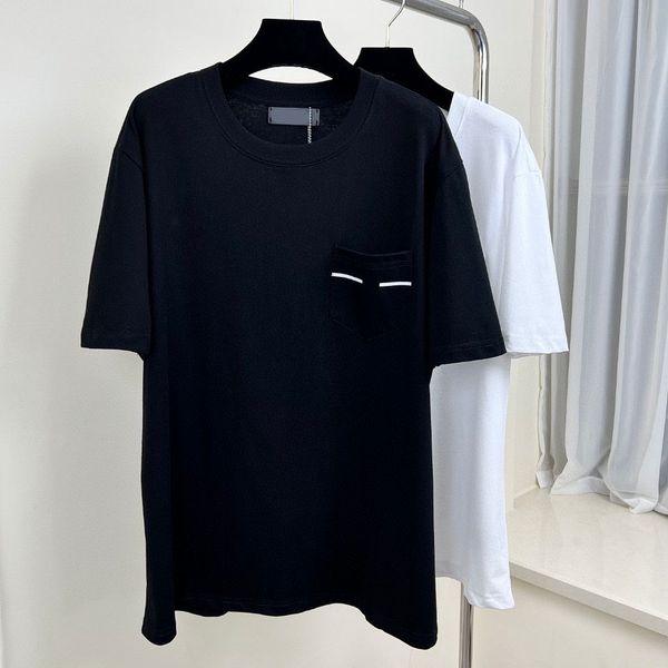

men's plus tees polos round t-shirt plus size neck embroidered and printed polar style summer wear with street pure cotton 8nref, Black;brown
