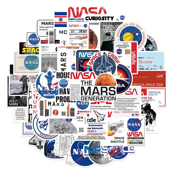 

50pcs nasa sticker astronaut space man graffiti kids toy skateboard car motorcycle bicycle sticker decals wholesale