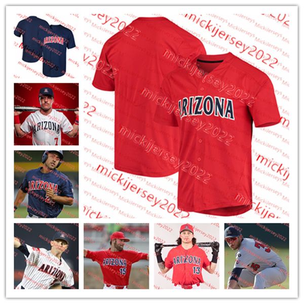 

custom stitched arizona wildcats baseball jersey jack grant blake paugh tony bullard kyle casper tag bross jacob shaver kenny lofton arizona, Black