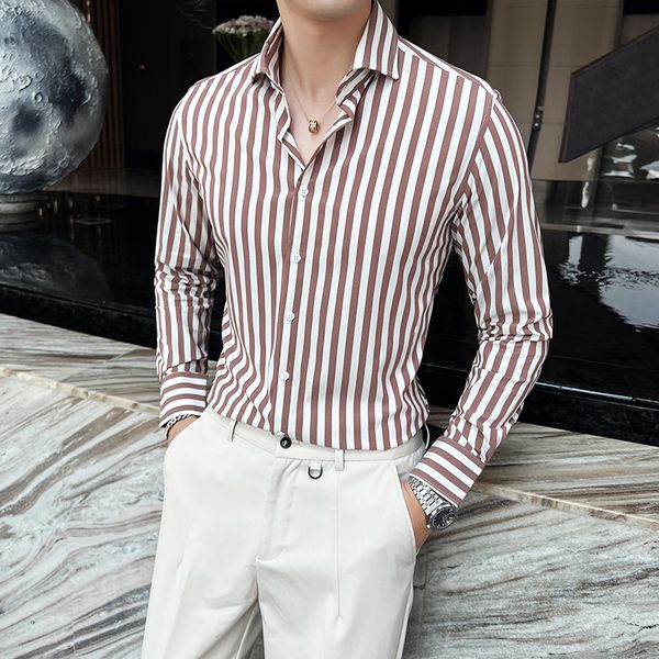 

mens casual shirts quality long sleeve floral plaid regular fit thin summer light weight social work business dress shirt 230208, White;black